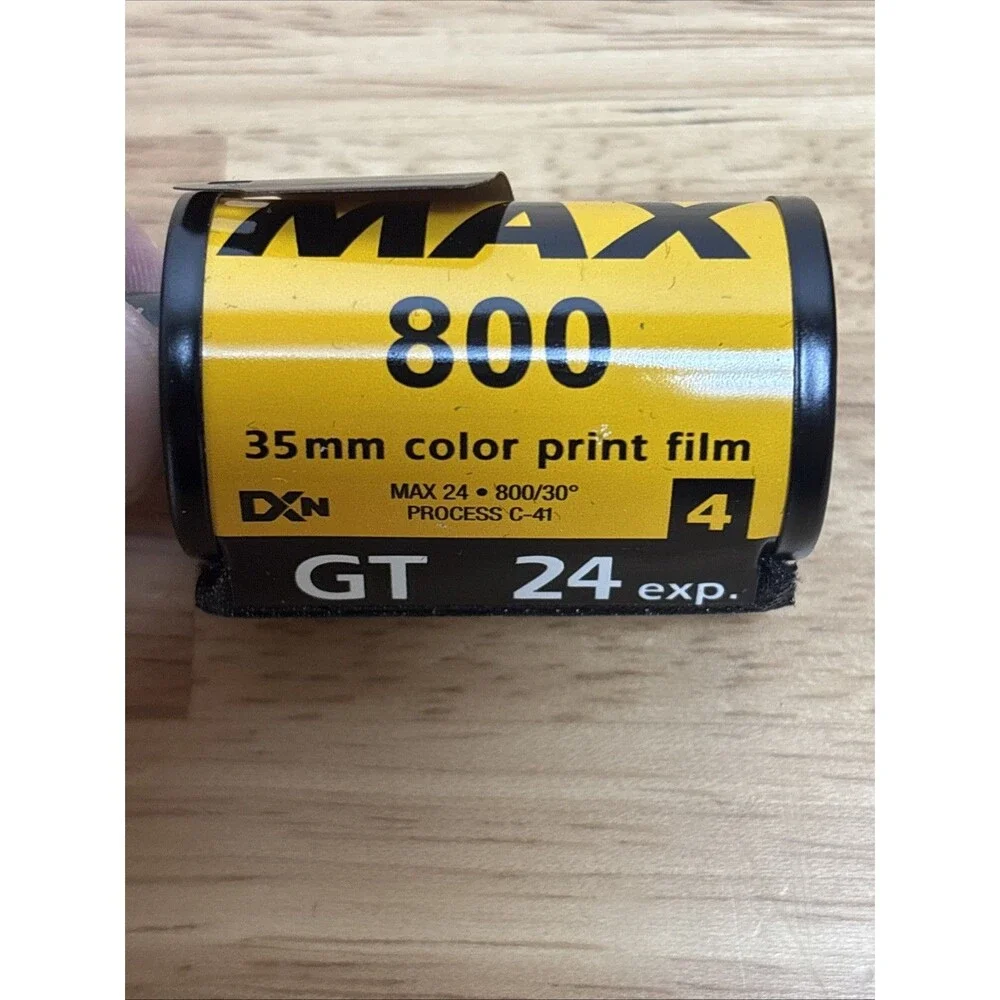 Kodak Max 800 Film Roll 2-Pack High Def 400 1 Roll Color Film Expired 35mm 24exp